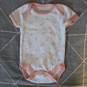 Chickpea White and Pink Floral Bodysuit